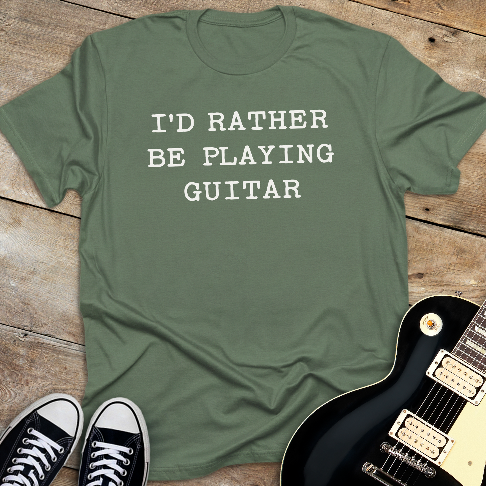 I'd Rather Be Playing Guitar T-Shirt