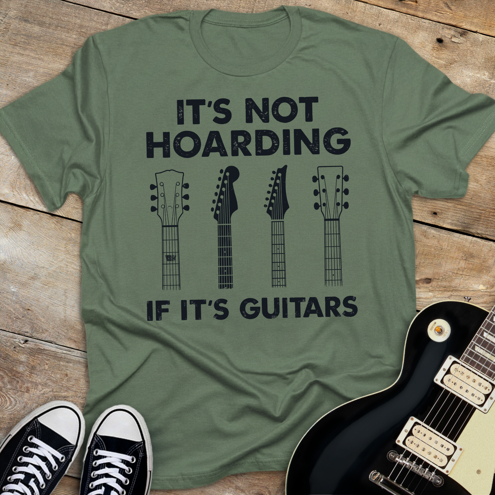 It's Not Hoarding If It's Guitars T-shirt