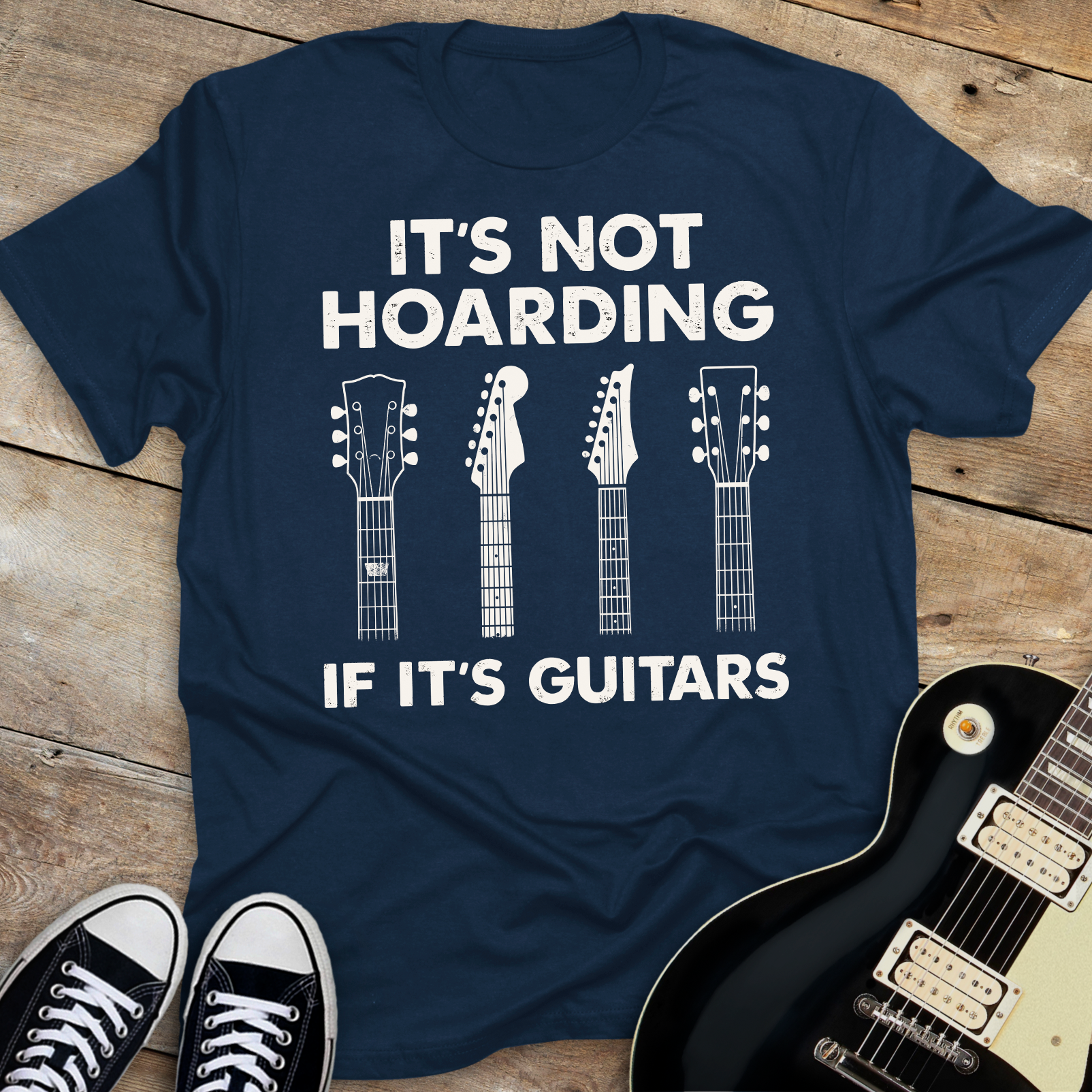 It's Not Hoarding If It's Guitars T-shirt