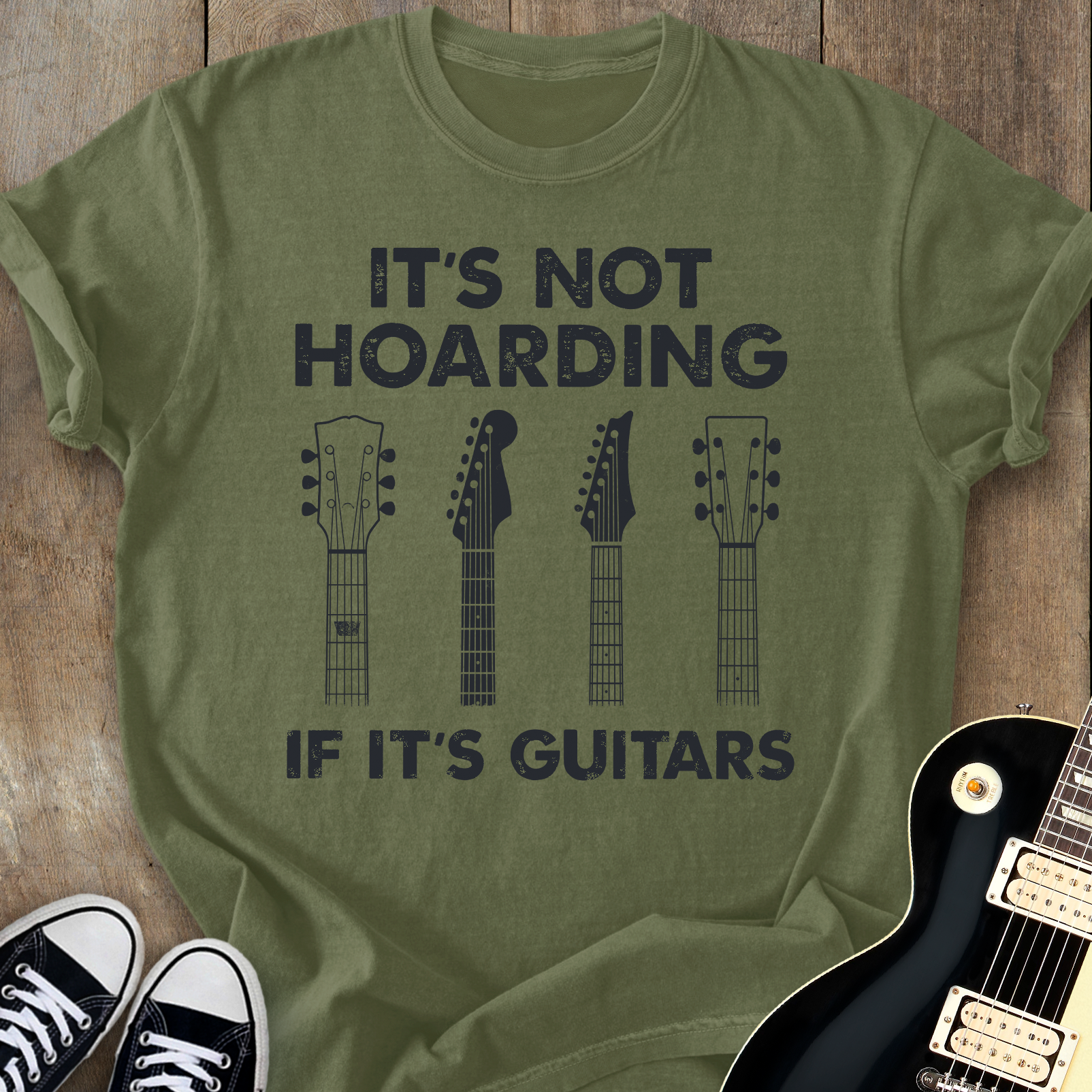 It's Not Hoarding If It's Guitars T-shirt