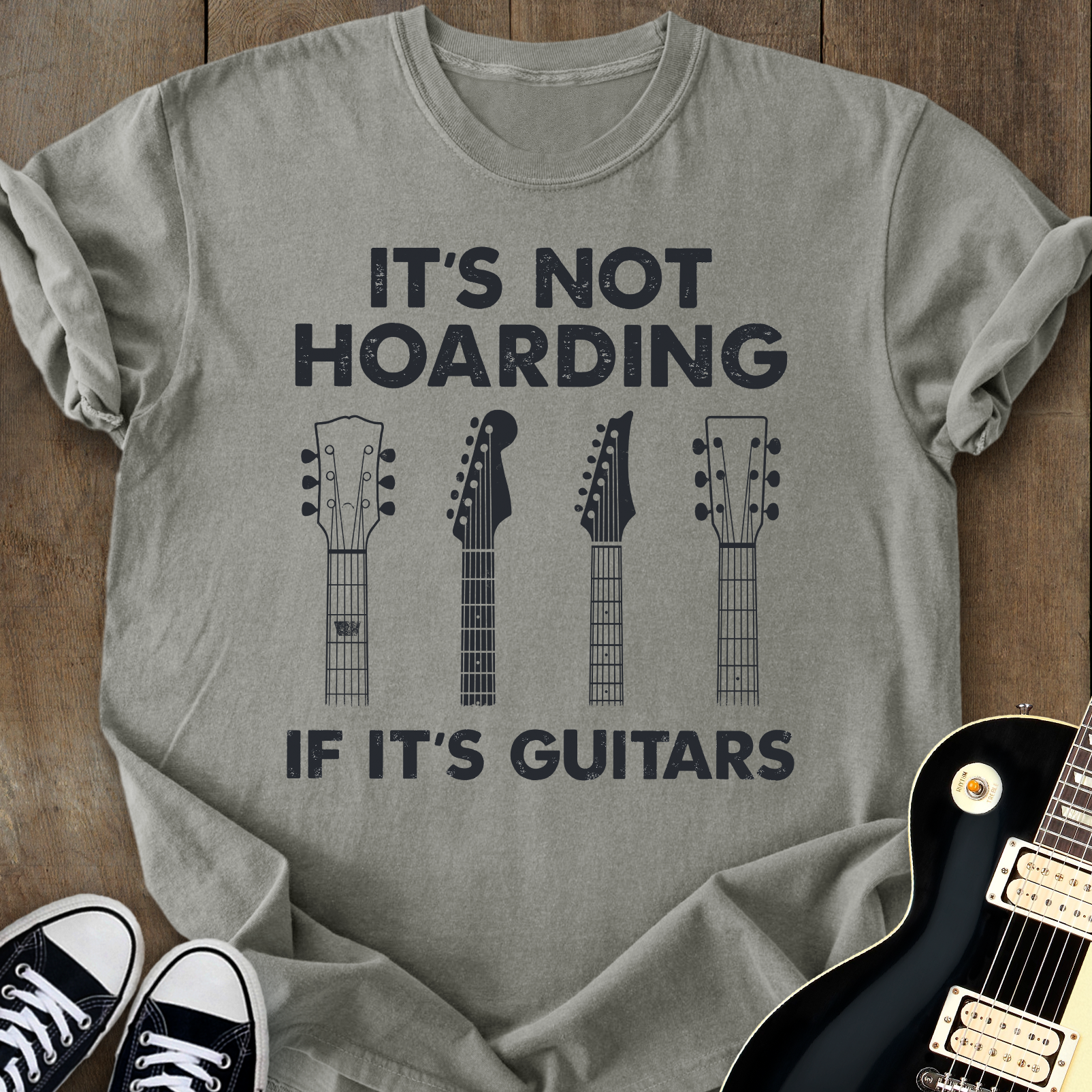 It's Not Hoarding If It's Guitars T-shirt