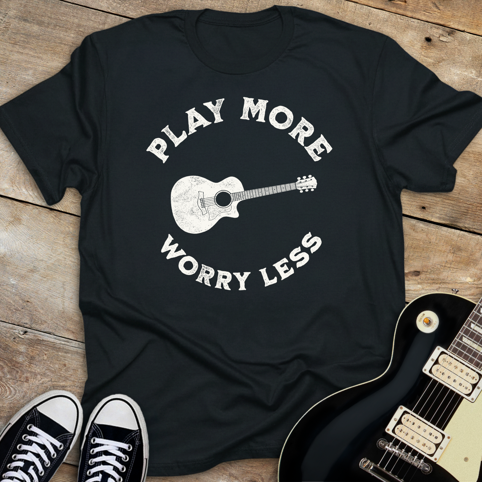 Play More Worry Less T-shirt