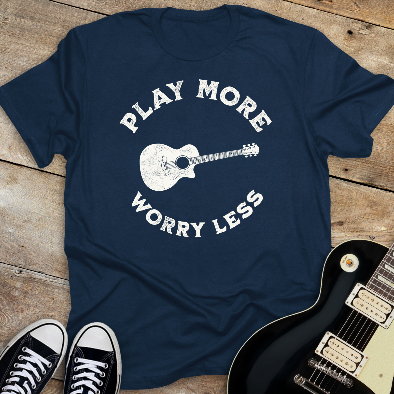 Play More Worry Less T-shirt
